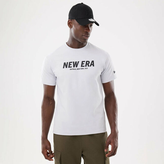 SS TEE NEW ERA BASIC SS26 SILVER SNOW