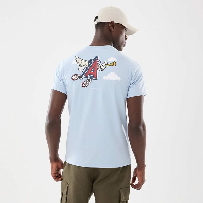 SS TEE MLB CARTOON LOSANG SOFT BLUE