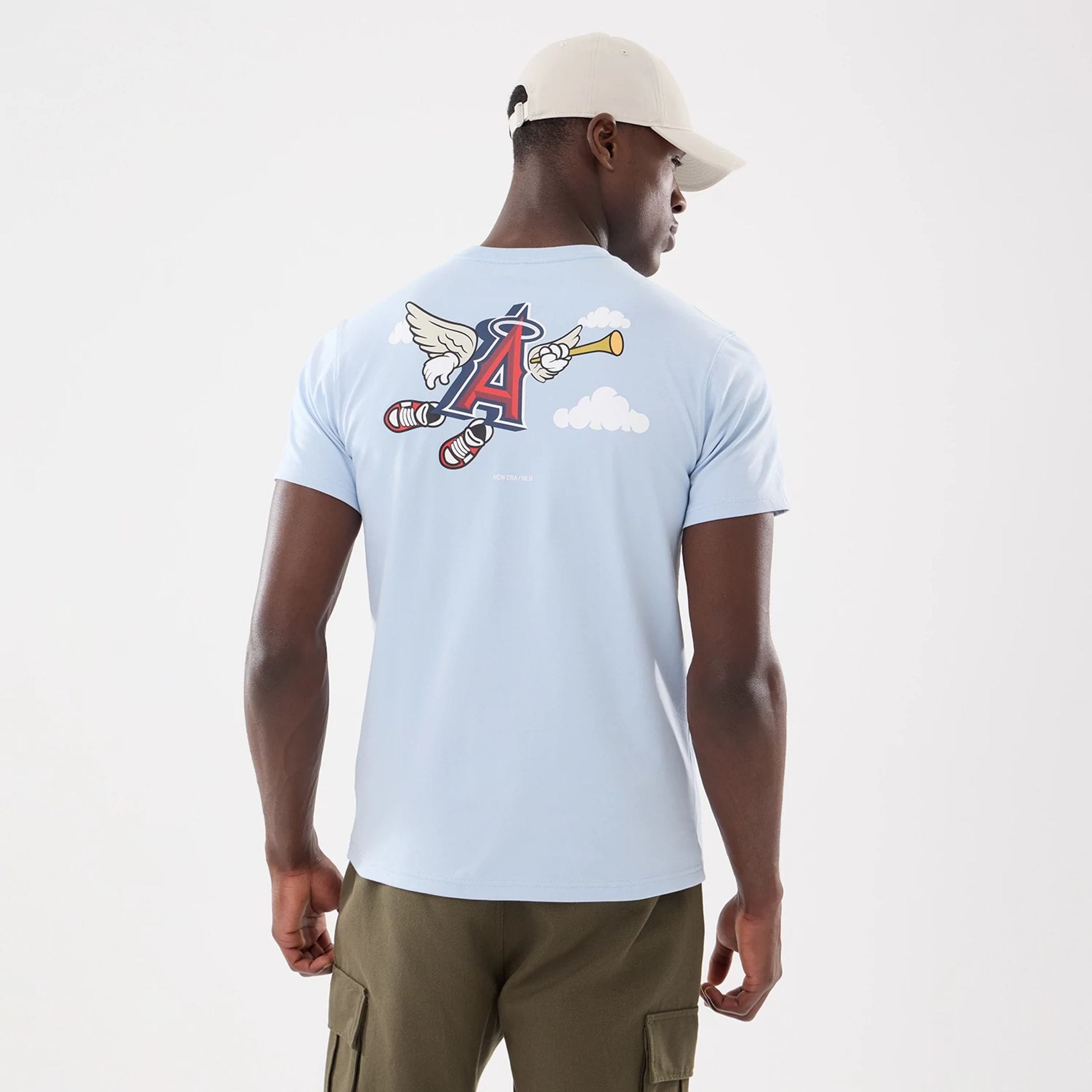 SS TEE MLB CARTOON LOSANG SOFT BLUE