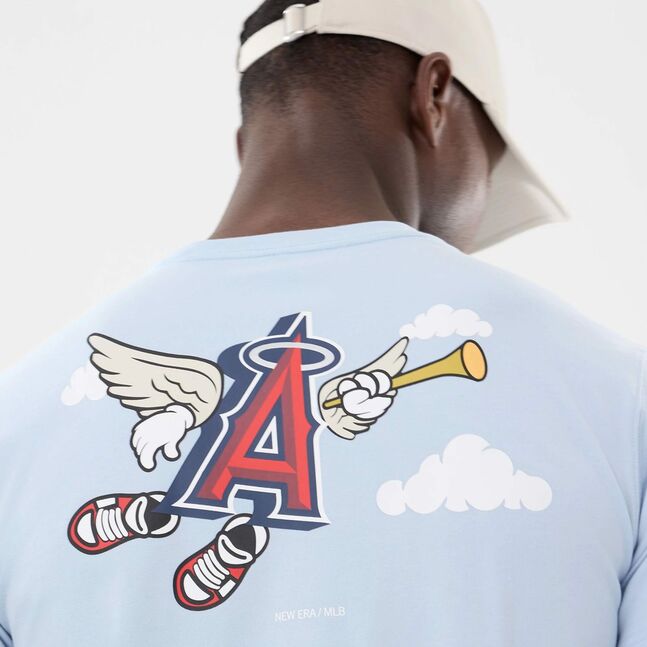 SS TEE MLB CARTOON LOSANG SOFT BLUE