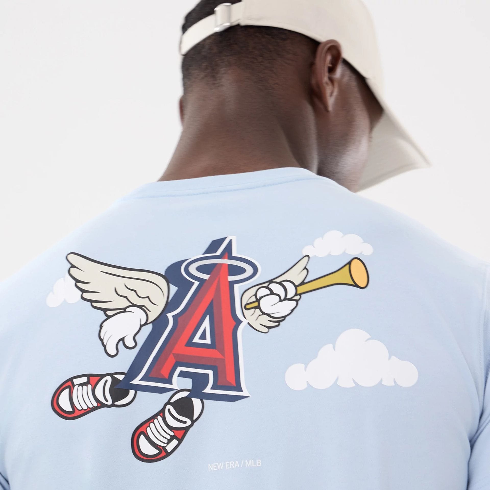 SS TEE MLB CARTOON LOSANG SOFT BLUE