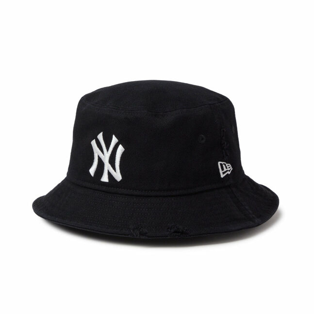 BUCKET01 NEYYAN DAMAGED TWILL BLK INTL