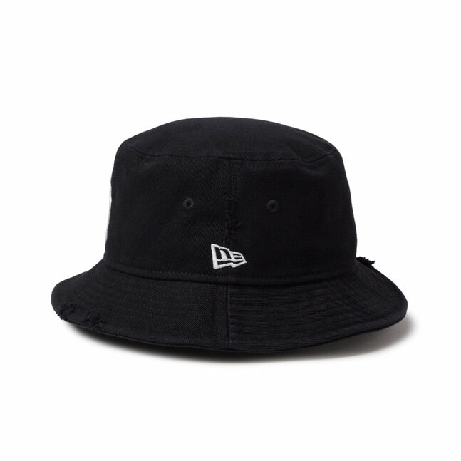 BUCKET01 NEYYAN DAMAGED TWILL BLK INTL