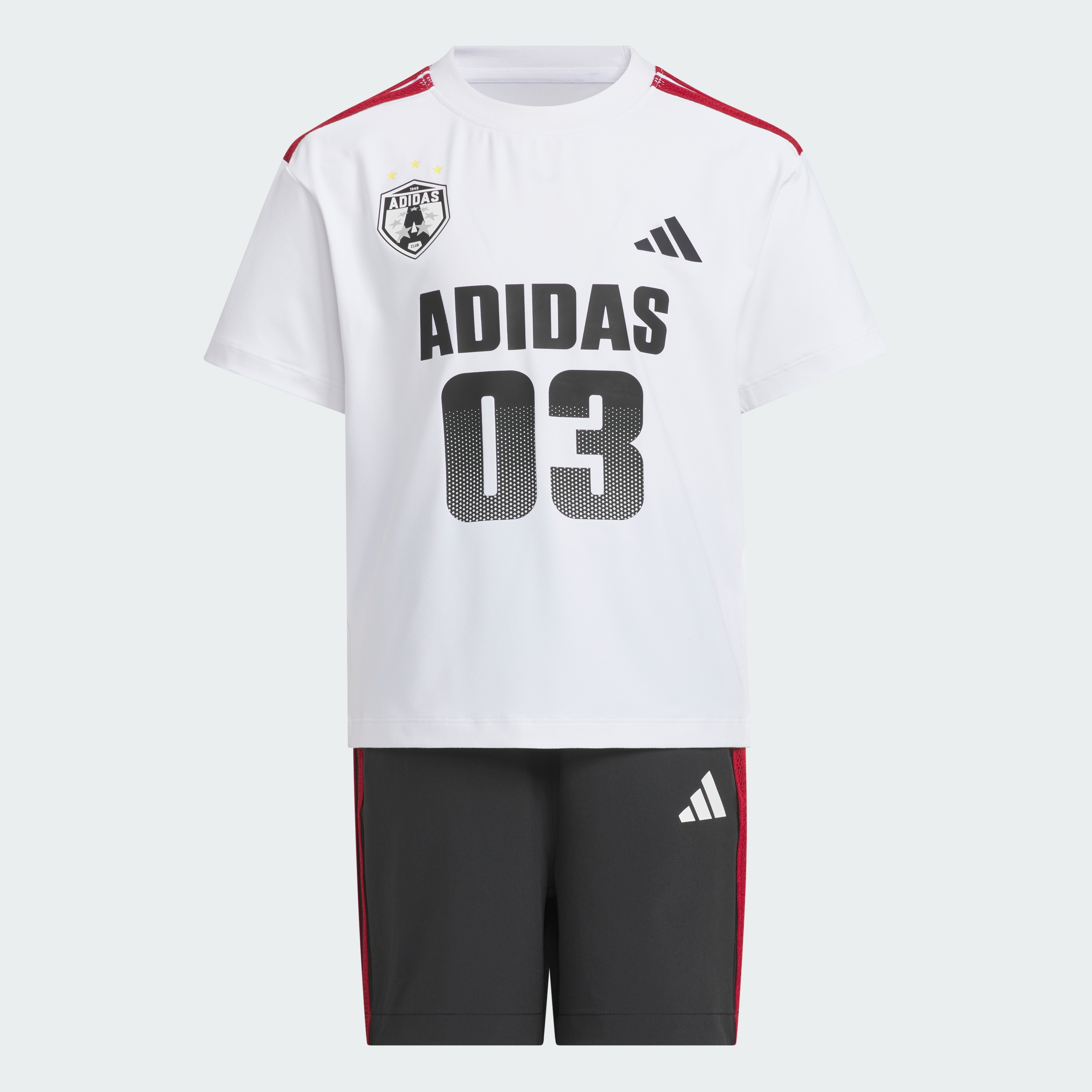 LB SS TEE SET WHITE