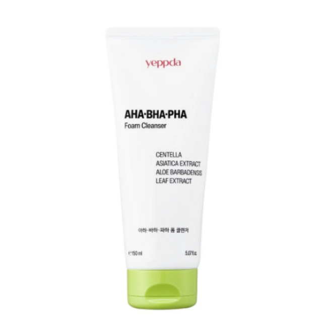 Yeppda AHA+ BHA+ PHA foam Cleanser 150ml