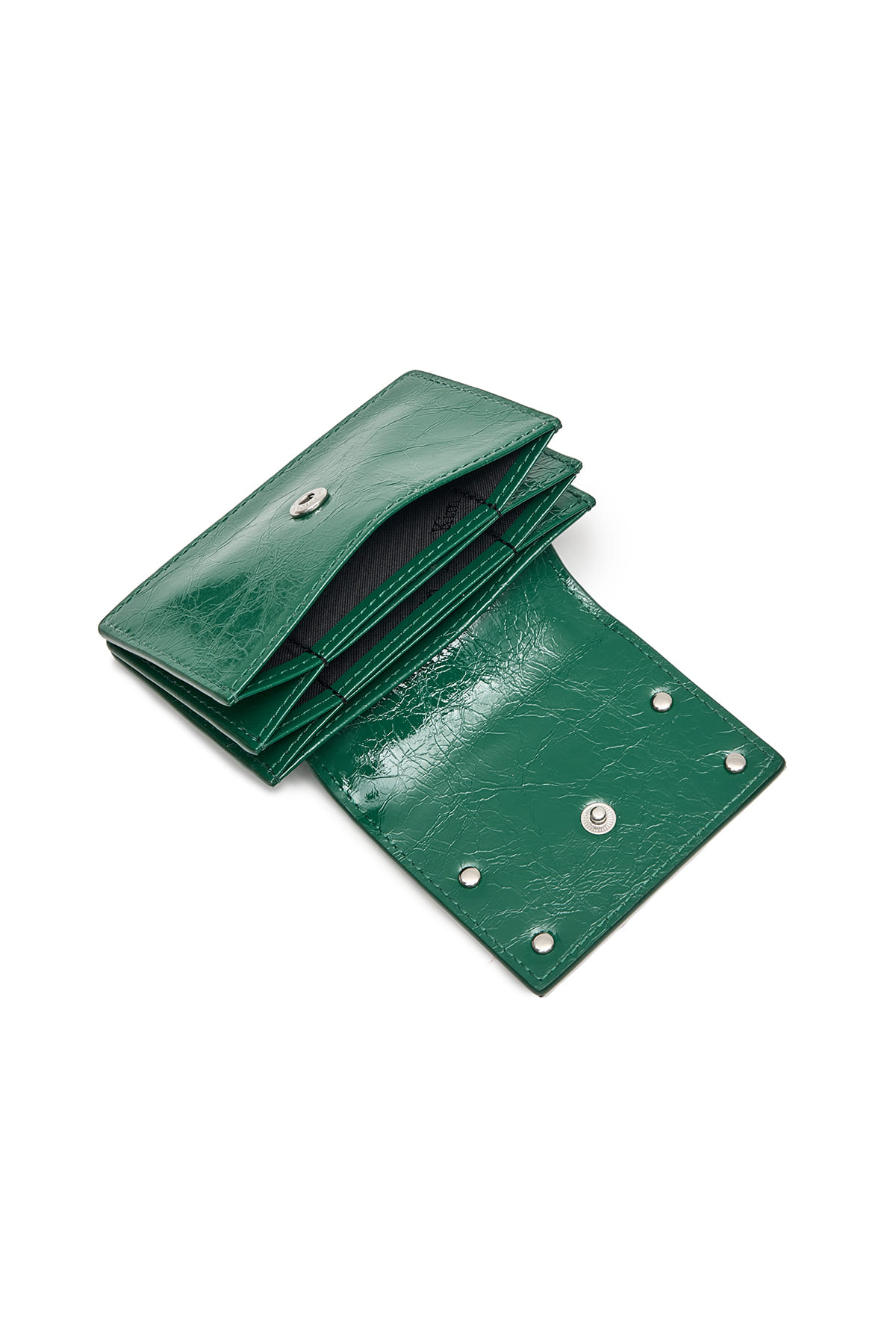 GLAZED ACCORDION WALLET