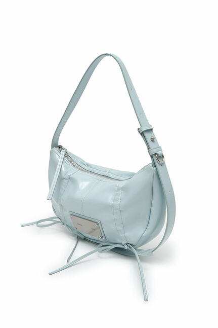 HALF SHIRRING RIBBON ROUND BAG