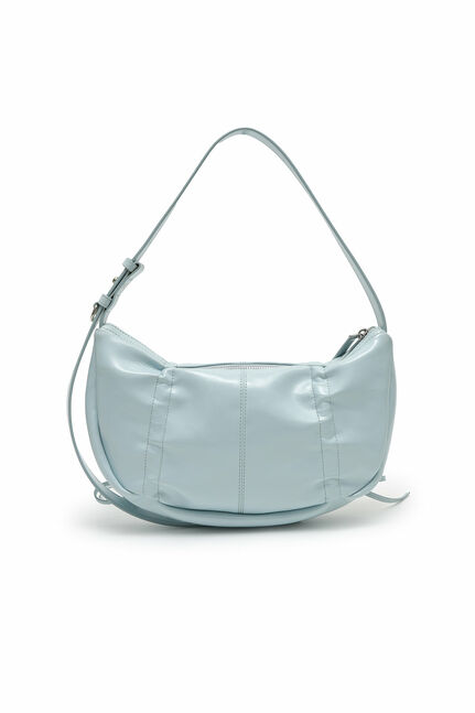 HALF SHIRRING RIBBON ROUND BAG