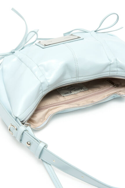 HALF SHIRRING RIBBON ROUND BAG