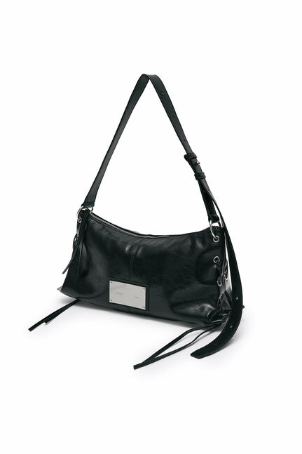 EYELET SHIRRING SHOULDER BAG
