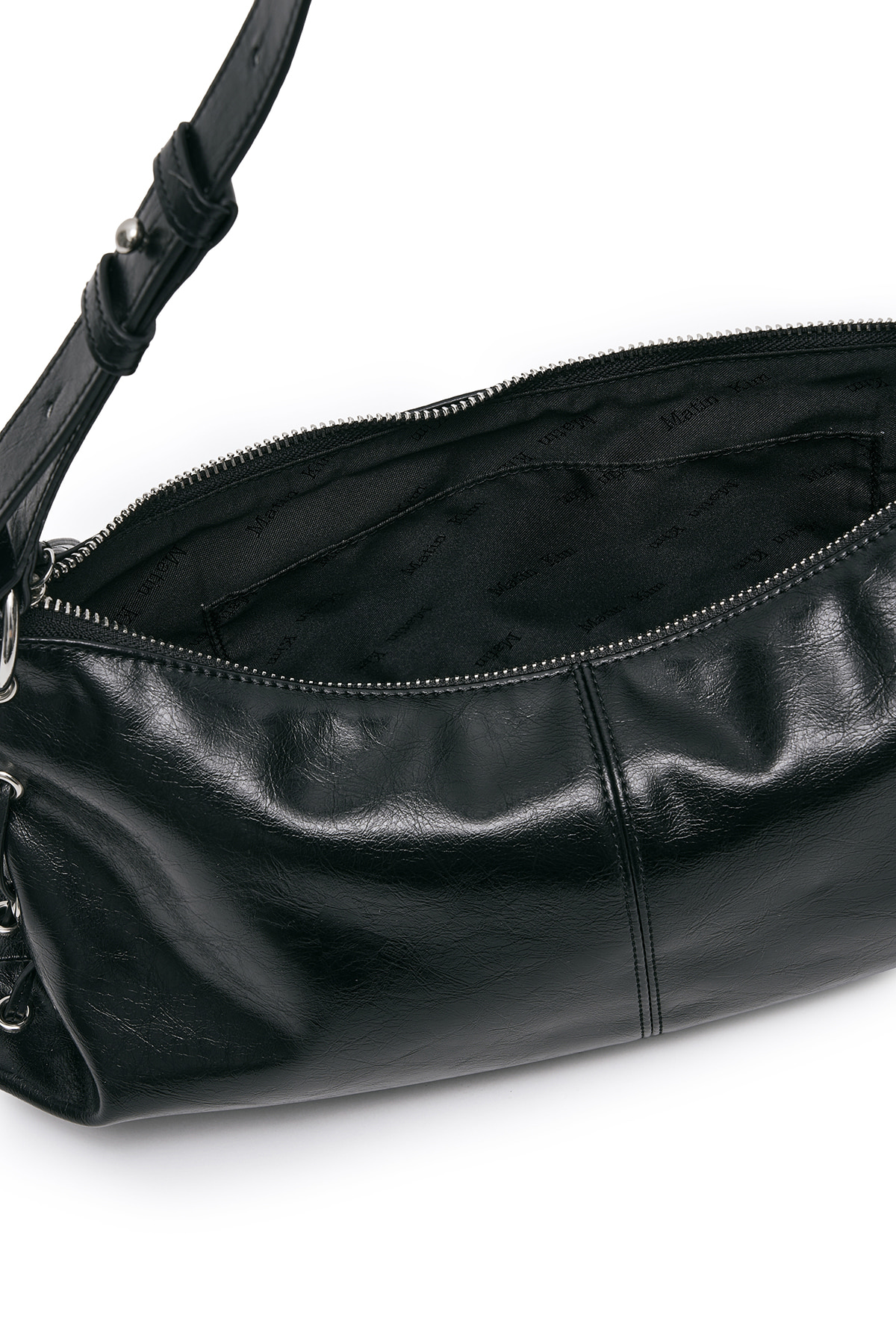 EYELET SHIRRING SHOULDER BAG