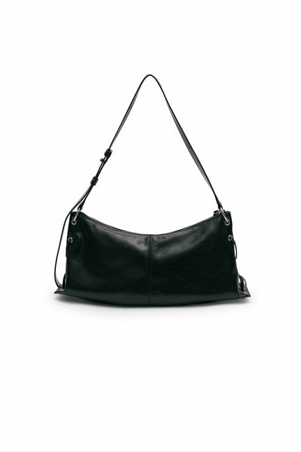 EYELET SHIRRING SHOULDER BAG