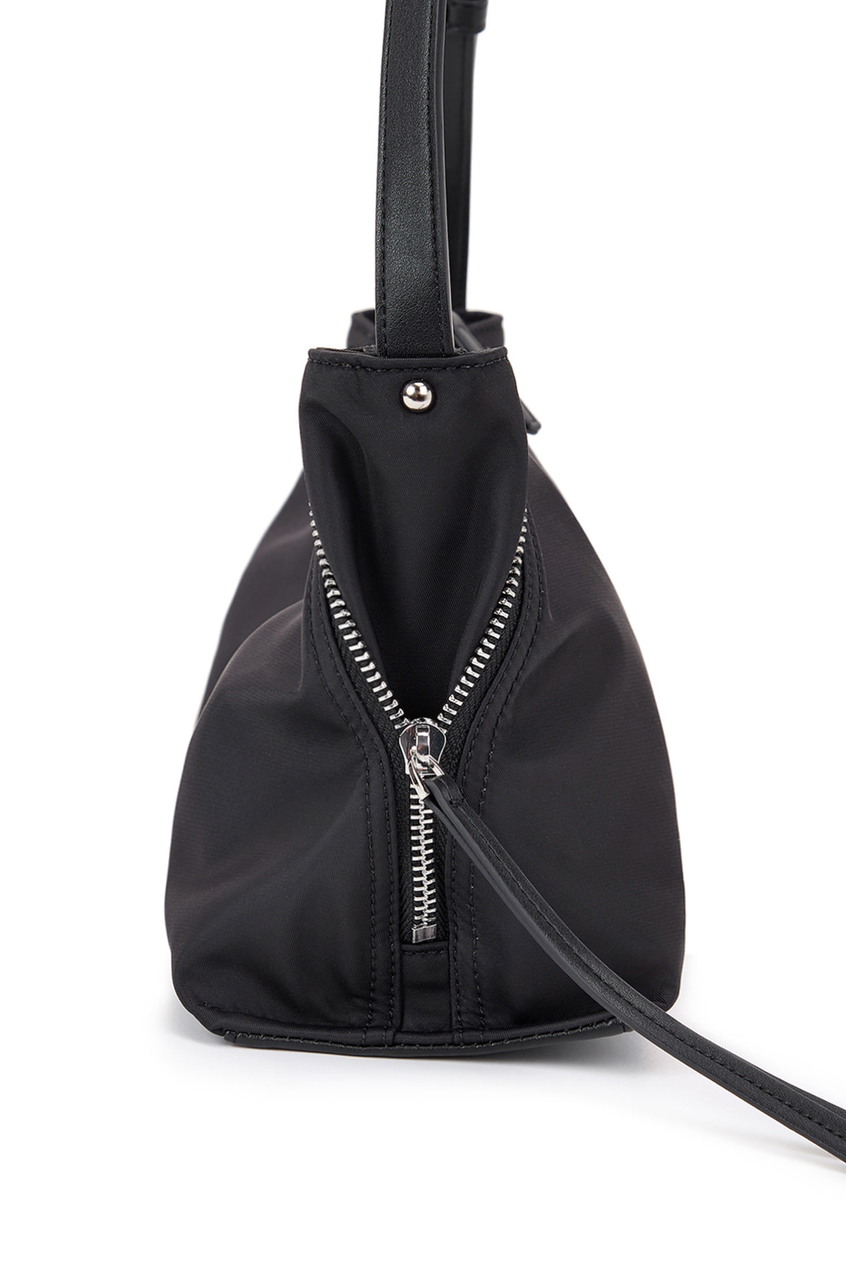 SIDE ZIPPER FABRIC TWO WAY BAG