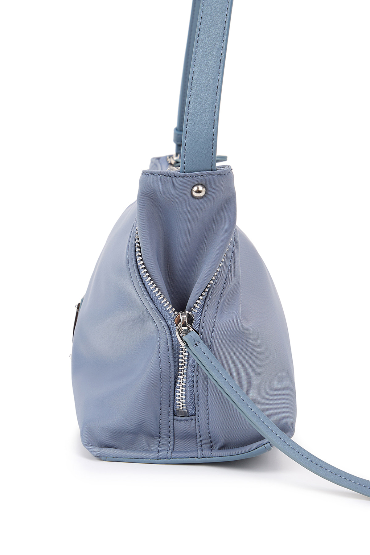 SIDE ZIPPER FABRIC TWO WAY BAG