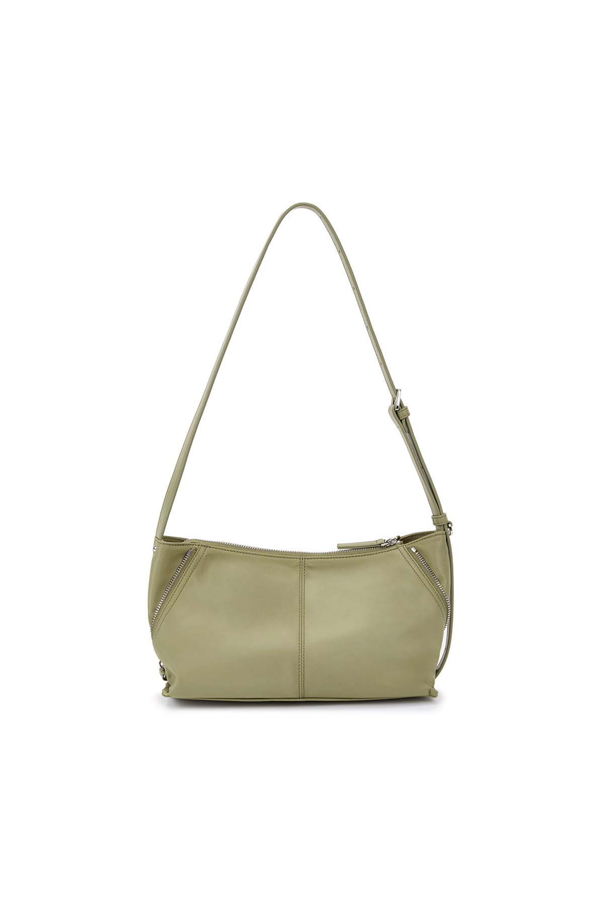 SIDE ZIPPER FABRIC TWO WAY BAG