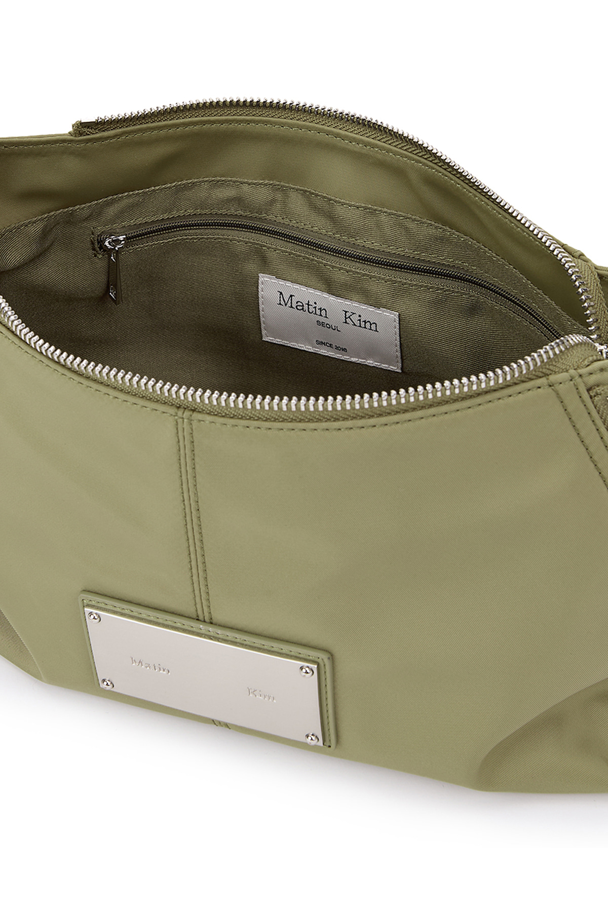 SIDE ZIPPER FABRIC TWO WAY BAG
