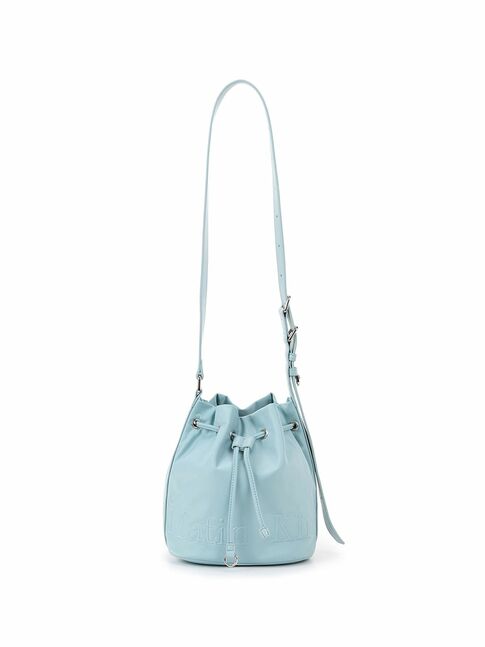EMBOSSED LOGO MINI BUCKET BAG