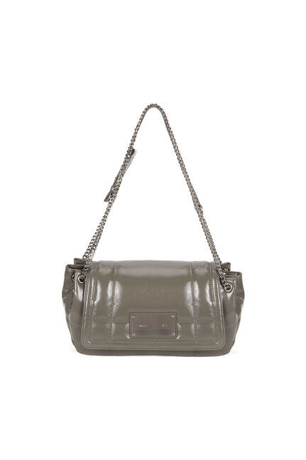 GLOSSY QUILTING MEDIUM CHAIN BAG