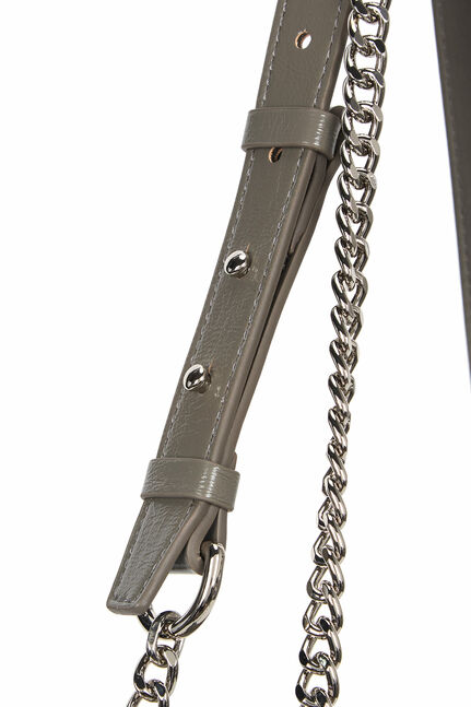 GLOSSY QUILTING MEDIUM CHAIN BAG