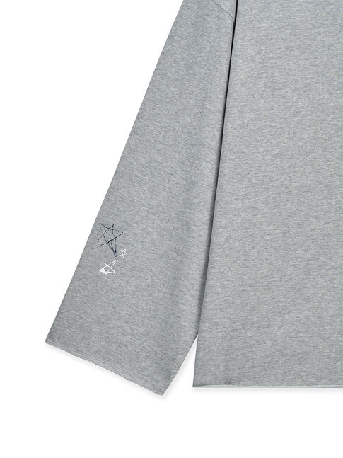 RAW HEM FINISHED BOAT NECK TOP