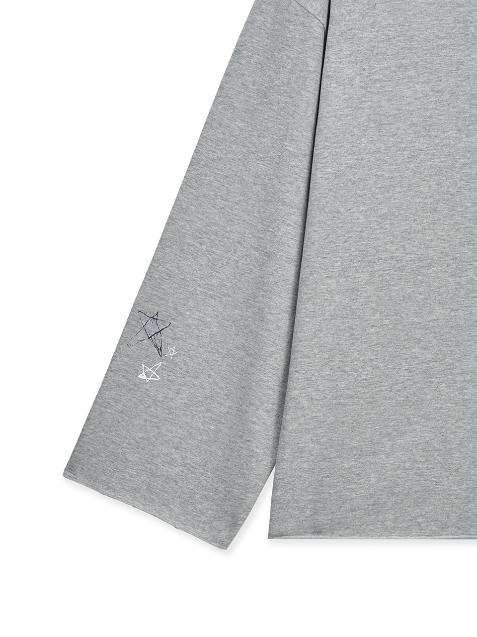 RAW HEM FINISHED BOAT NECK TOP