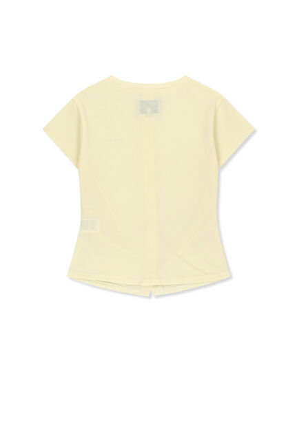 SIDE SHIRRING BUTTON TOP