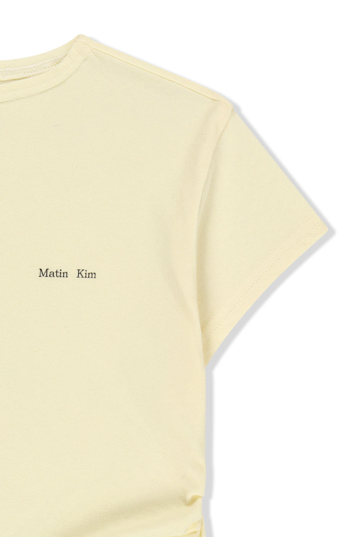 SIDE SHIRRING BUTTON TOP