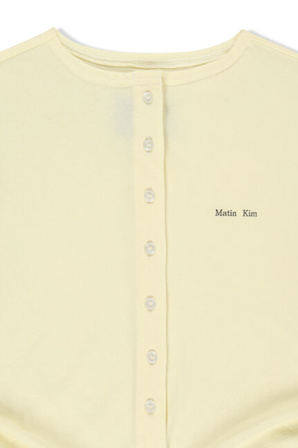 SIDE SHIRRING BUTTON TOP
