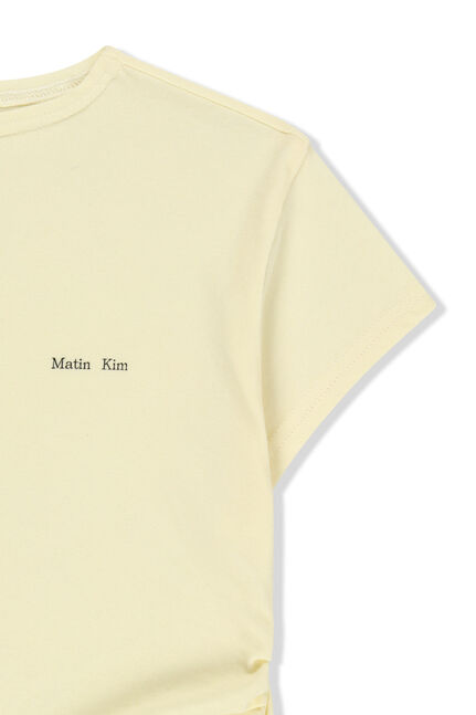 SIDE SHIRRING BUTTON TOP