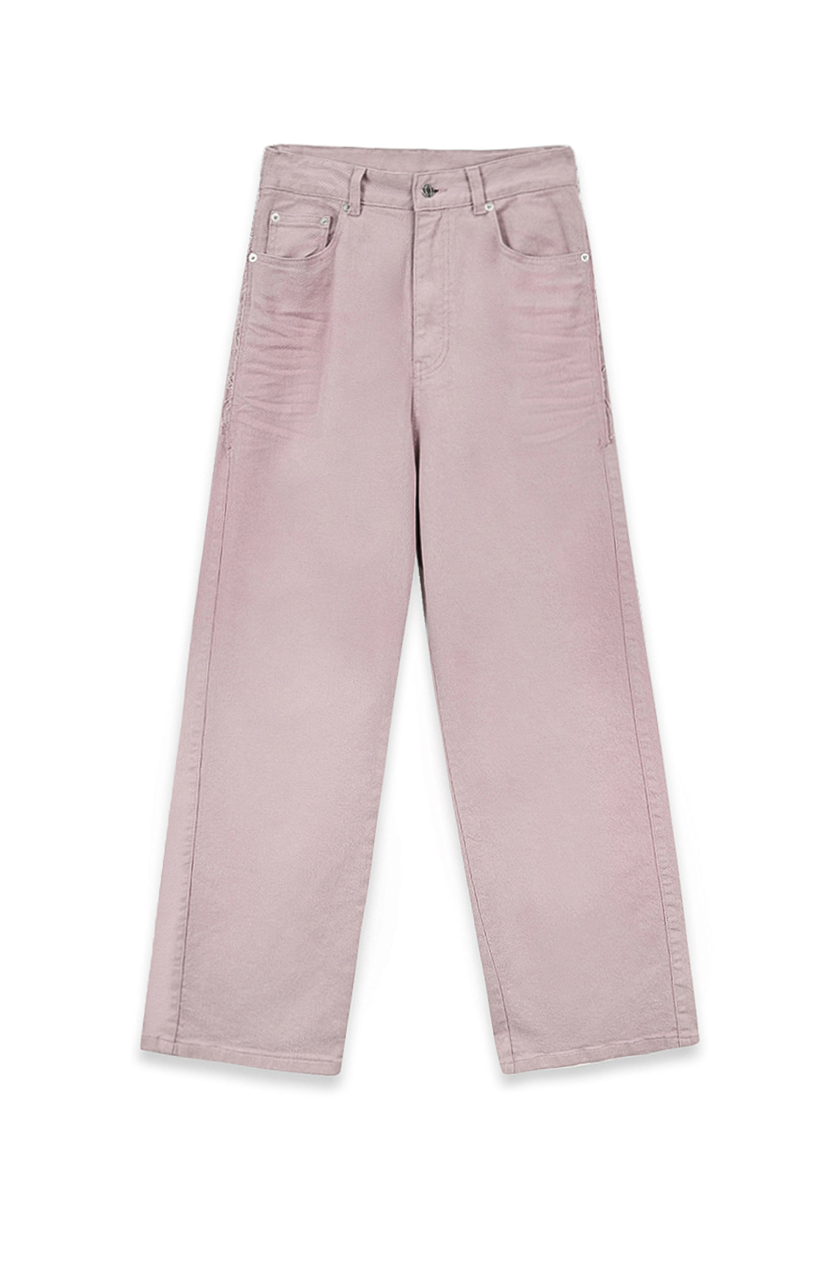 COLOR POINT WASHED DENIM PANTS