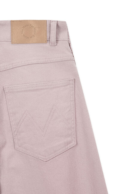 COLOR POINT WASHED DENIM PANTS