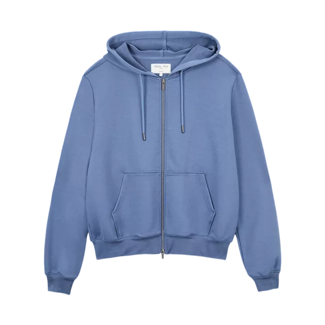 BACK LOGO GLITTER HOODY ZIP UP FOR WOMEN