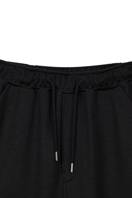 BACK POCKET GLITTER BERMUDA SWEATPANTS FOR WOMEN
