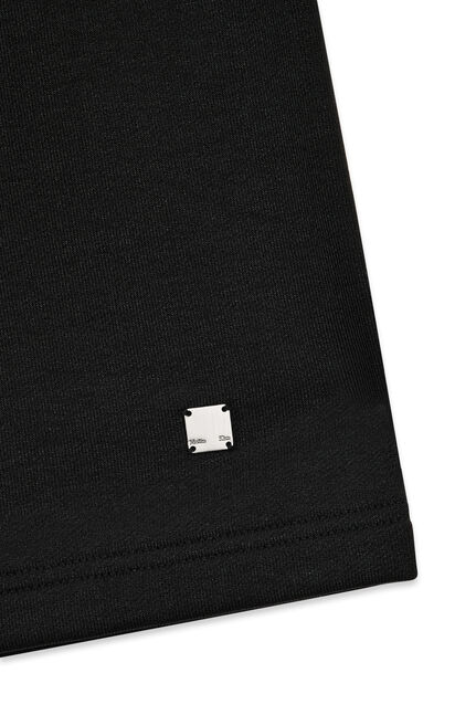BACK POCKET GLITTER BERMUDA SWEATPANTS FOR WOMEN