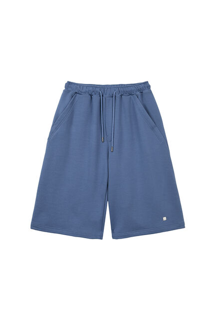 BACK POCKET GLITTER BERMUDA SWEATPANTS FOR WOMEN