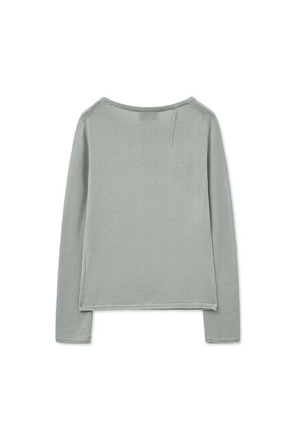 GLITTER SLIM LOGO KNIT TOP