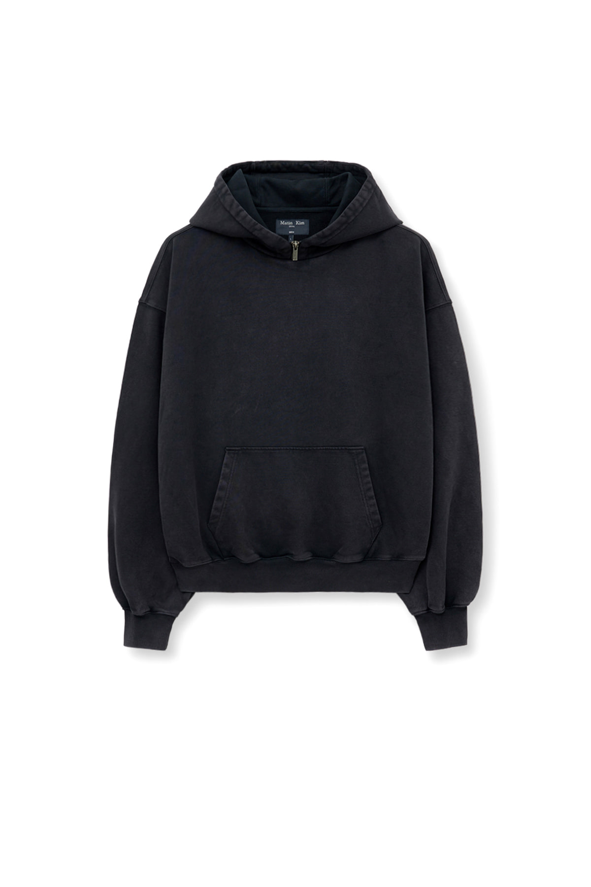 ZIPPER POINT WASHED HOODY FOR MEN