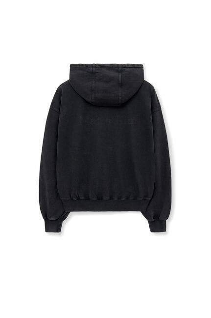 ZIPPER POINT WASHED HOODY FOR MEN