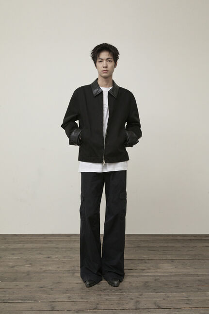WASHED WIDE CARGO PANTS FOR MEN