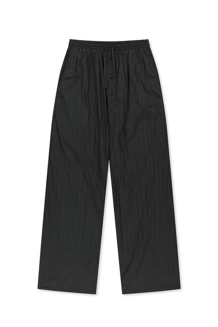 NYLON CRINKLE WIDE PANTS