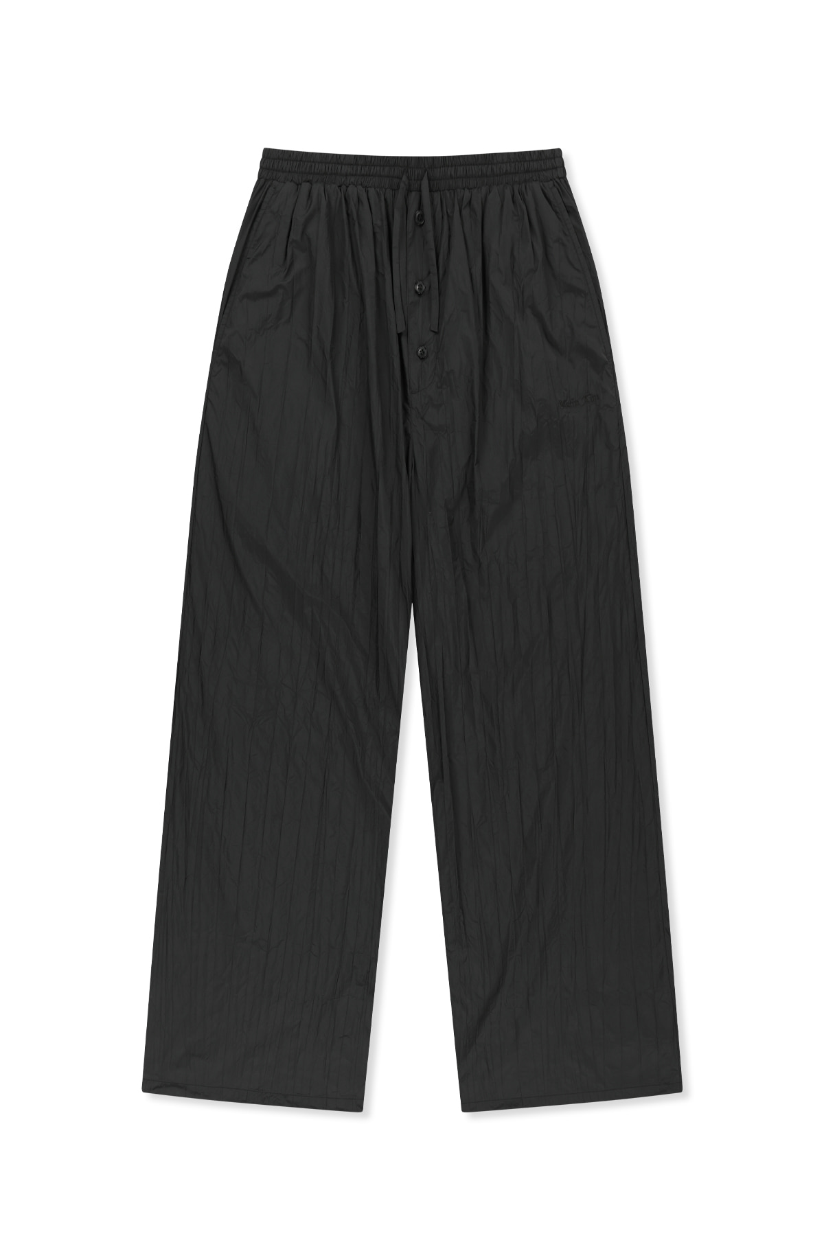 NYLON CRINKLE WIDE PANTS