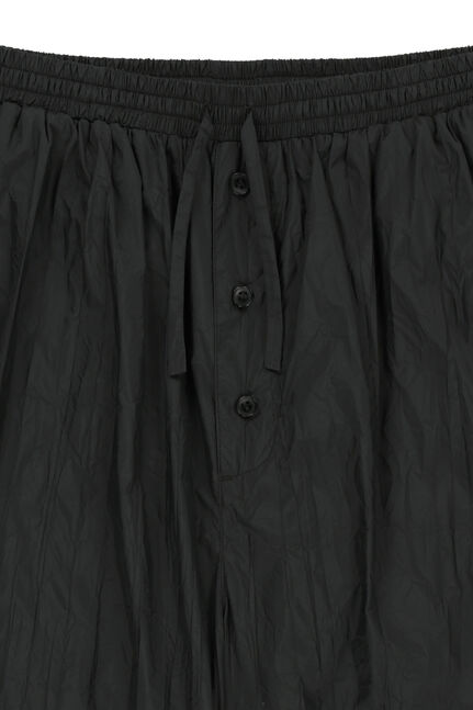 NYLON CRINKLE WIDE PANTS