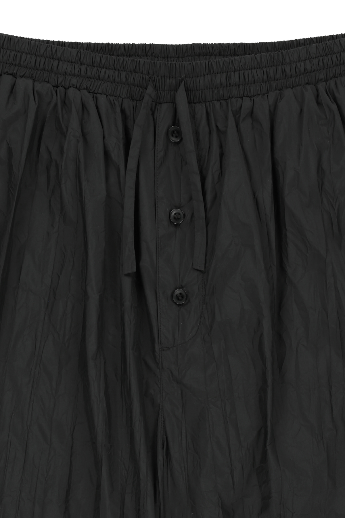 NYLON CRINKLE WIDE PANTS