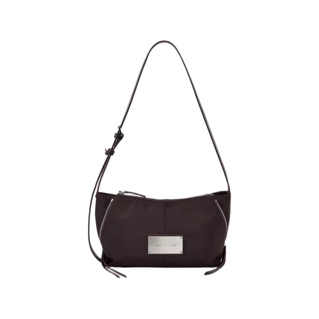 SIDE ZIPPER FABRIC TWO WAY BAG