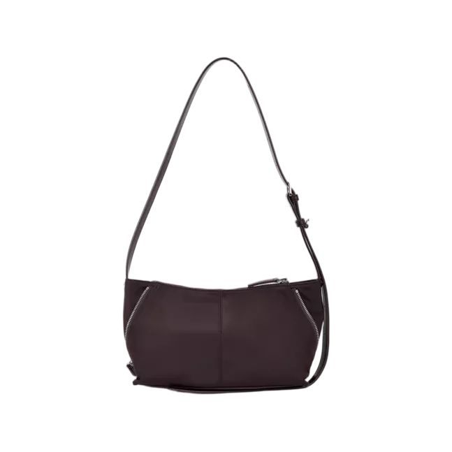 SIDE ZIPPER FABRIC TWO WAY BAG