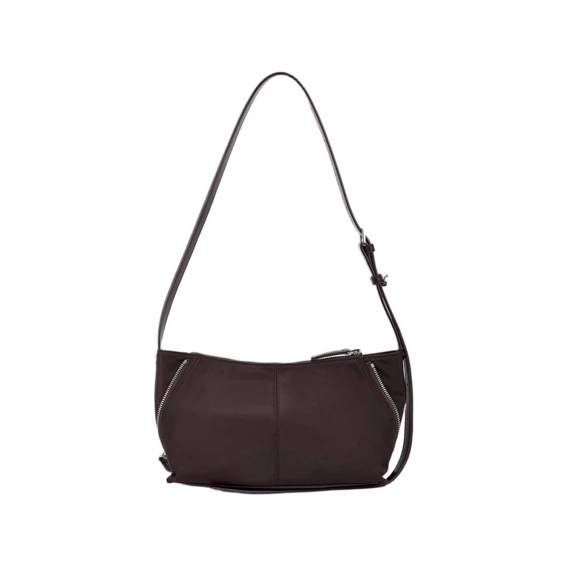 SIDE ZIPPER FABRIC TWO WAY BAG