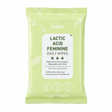 Lactic Acid Feminine Daily Wipes