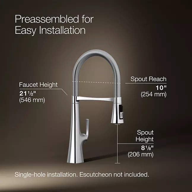 GRAZE SEMI-PRO KITCHEN FAUCET