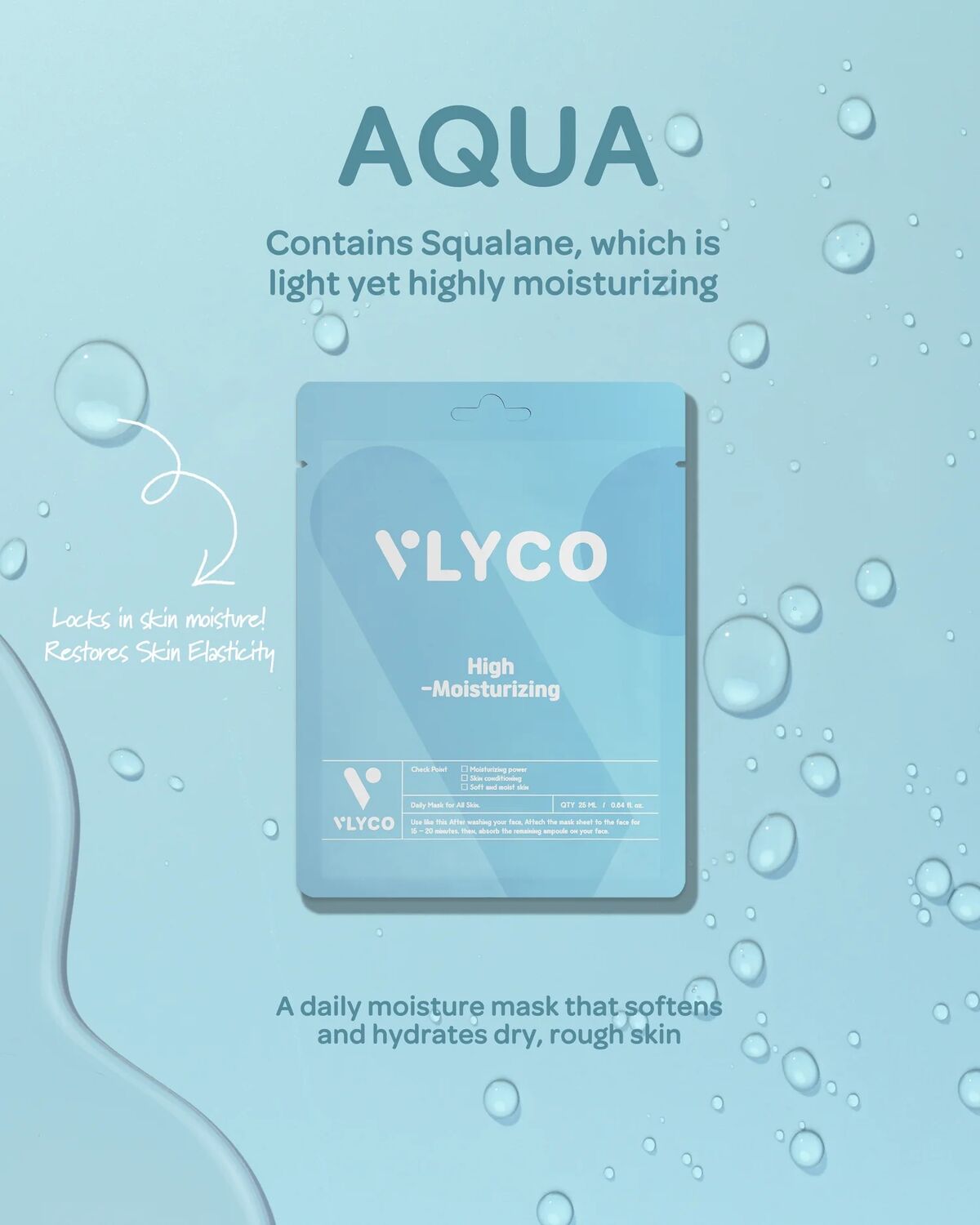 VLYCO AQUA SHEET MASK
