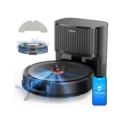Teendow D10S MAX 2-in-1 Robot Vacuum Cleaner, Black